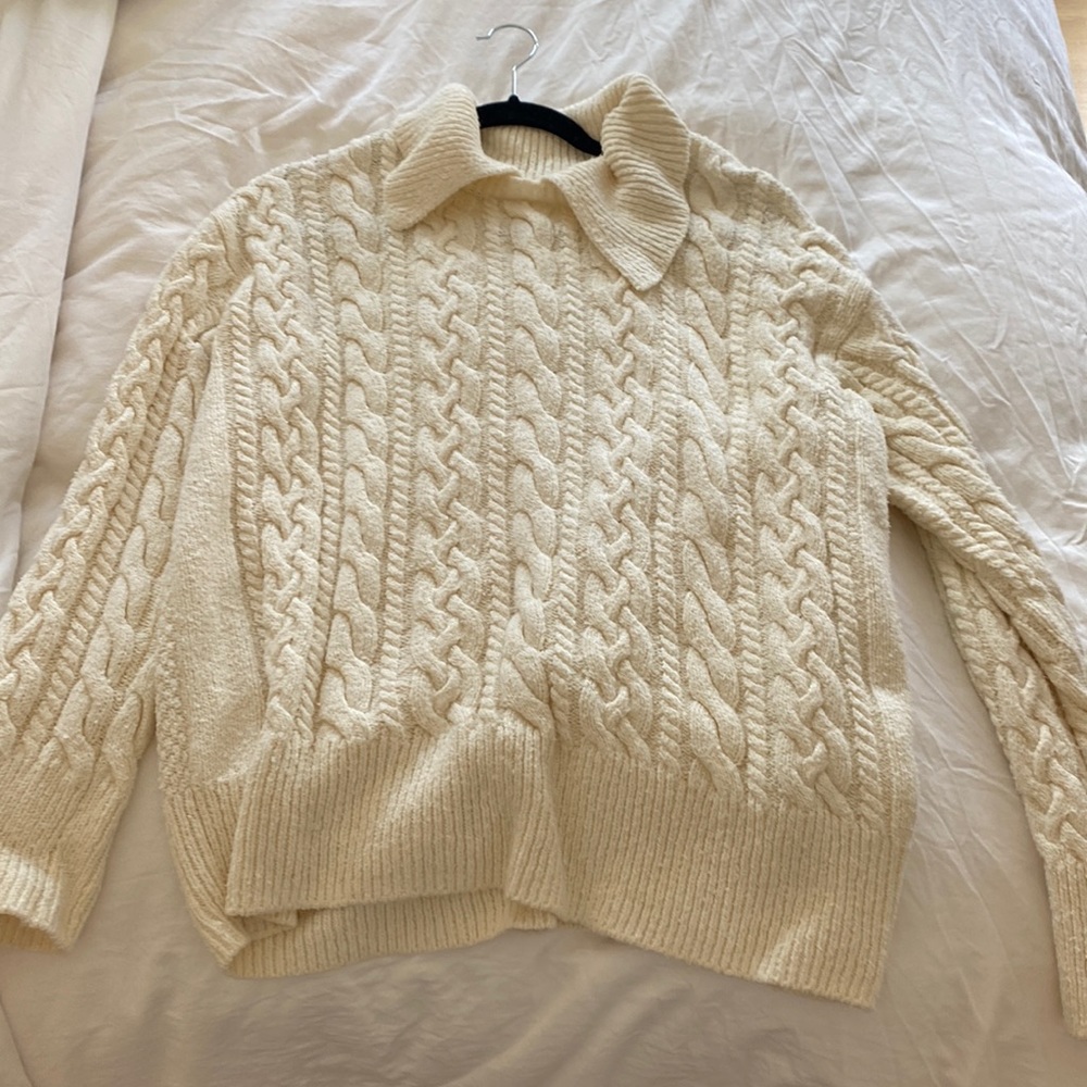 Free People Collared Sweater